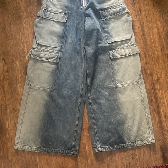 Rick Owens DRKSHDW 2023 wide leg cargo jeans - Picture 4 of 14